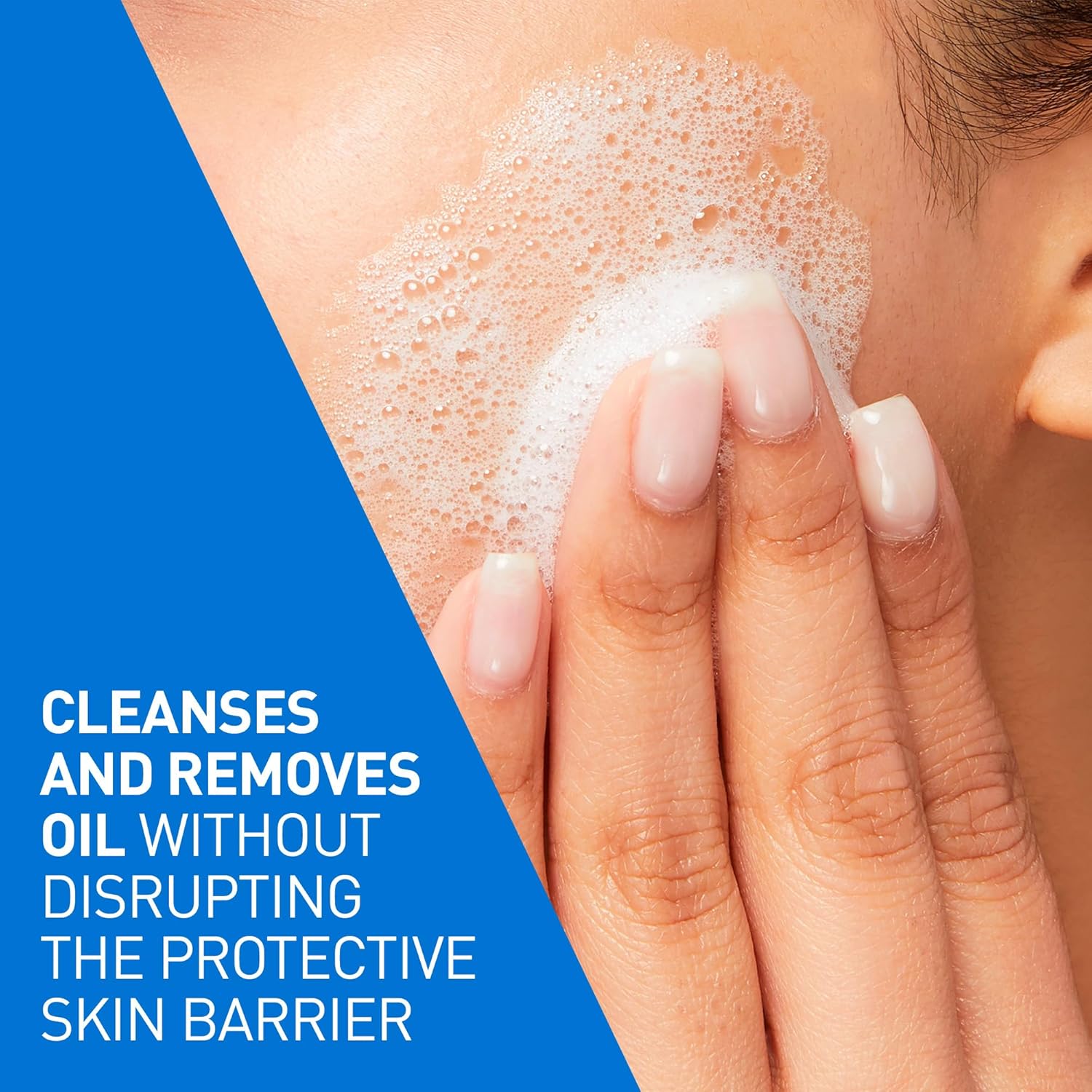 Foaming Face Wash, Gentle Face Cleanser for Men & Women with Hyaluronic Acid, Niacinamide, Ceramides. 473ML