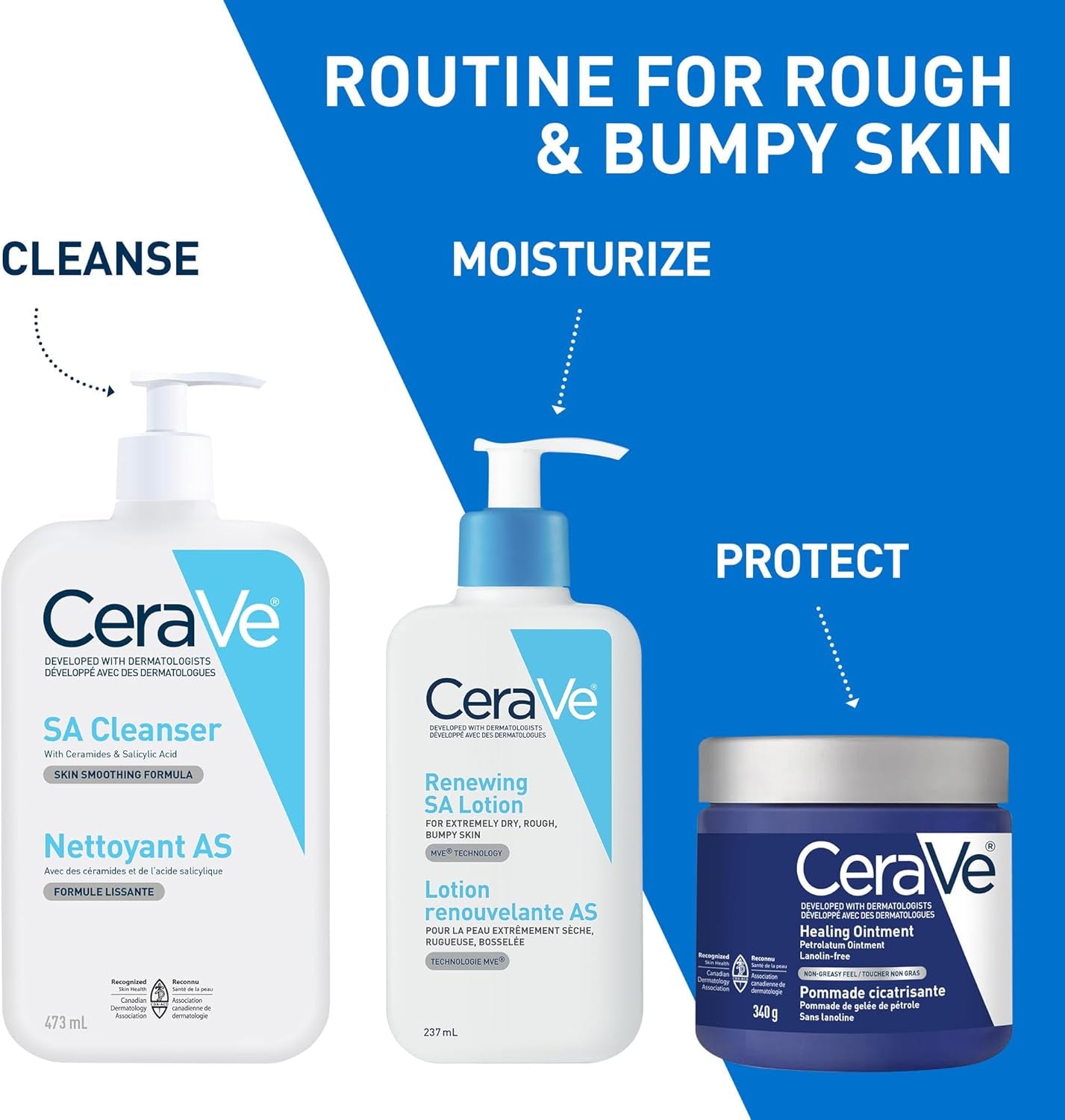SALICYLIC ACID Cleanser, Renewing SA Smoothing BHA Exfoliant for Face. Suitable for Keratosis Pilaris & Psoriasis. Gentle Cleanser with Hyaluronic Acid, Niacinamide, Vitamin D & Ceramides. Fragrance Free, No Microbeads, 473Ml